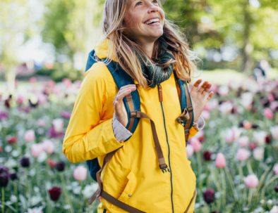 Wandelen tussen de tulpen